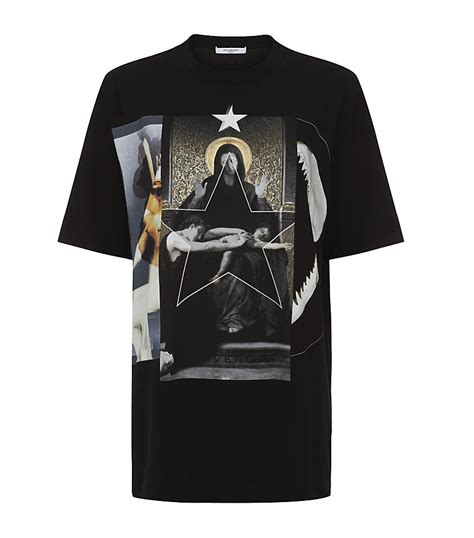 givenchy madonna tee|Givenchy Madonna Shark Split Graphic Black Tee T Shirt Size .